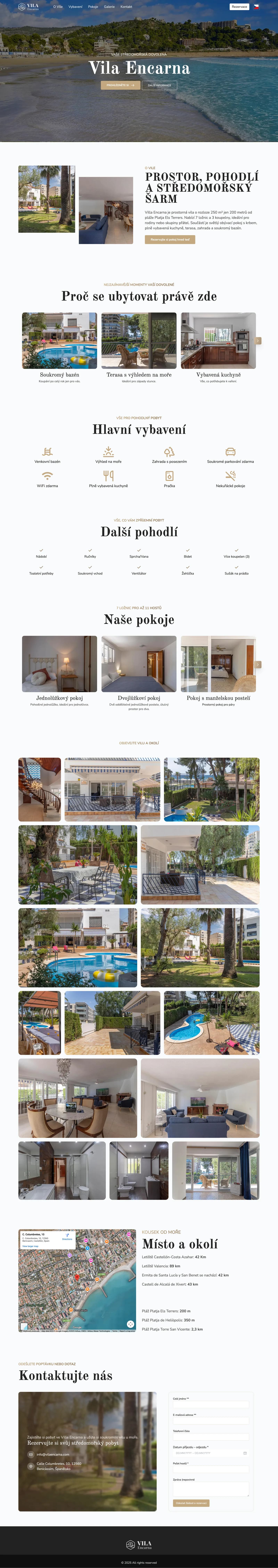 Villa Encarna website home